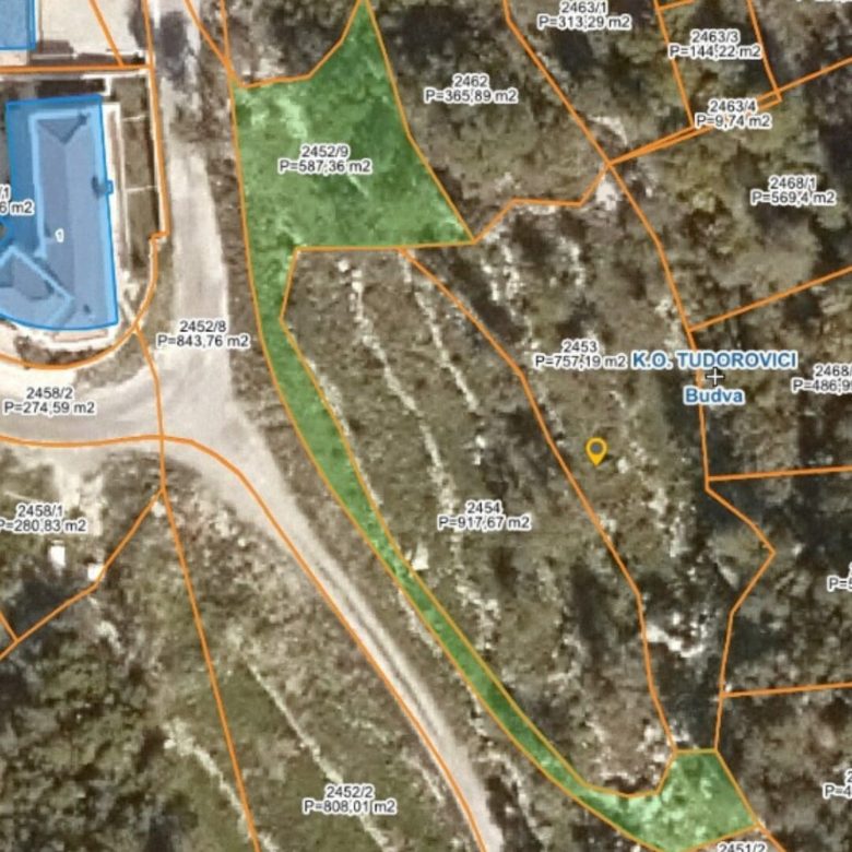 Building Land in Tudorovići Budva – 1,388 m² Premium Plot — Budva