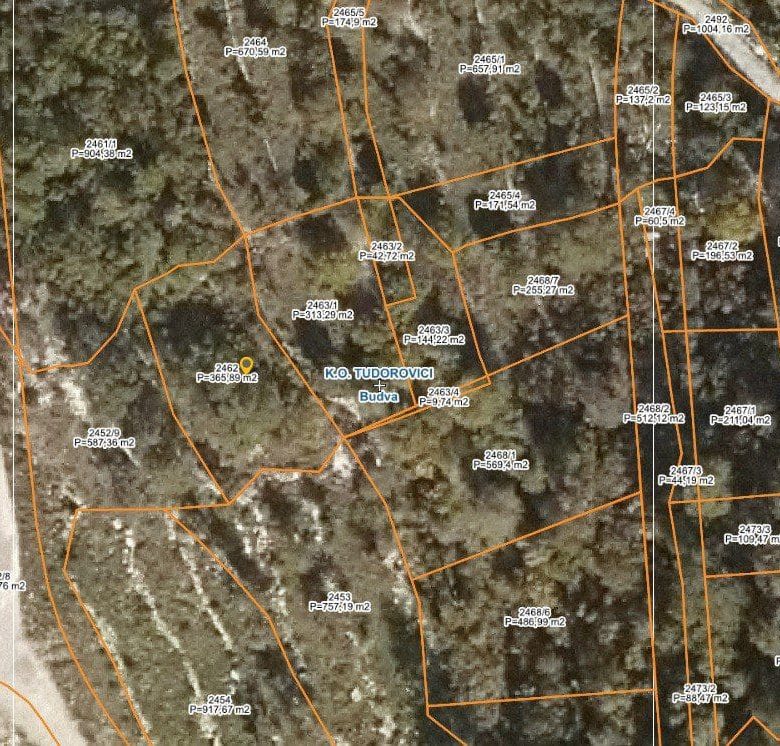 Sea View Land in Tudorovići Budva – 1,262 m² Prime Plot — Budva