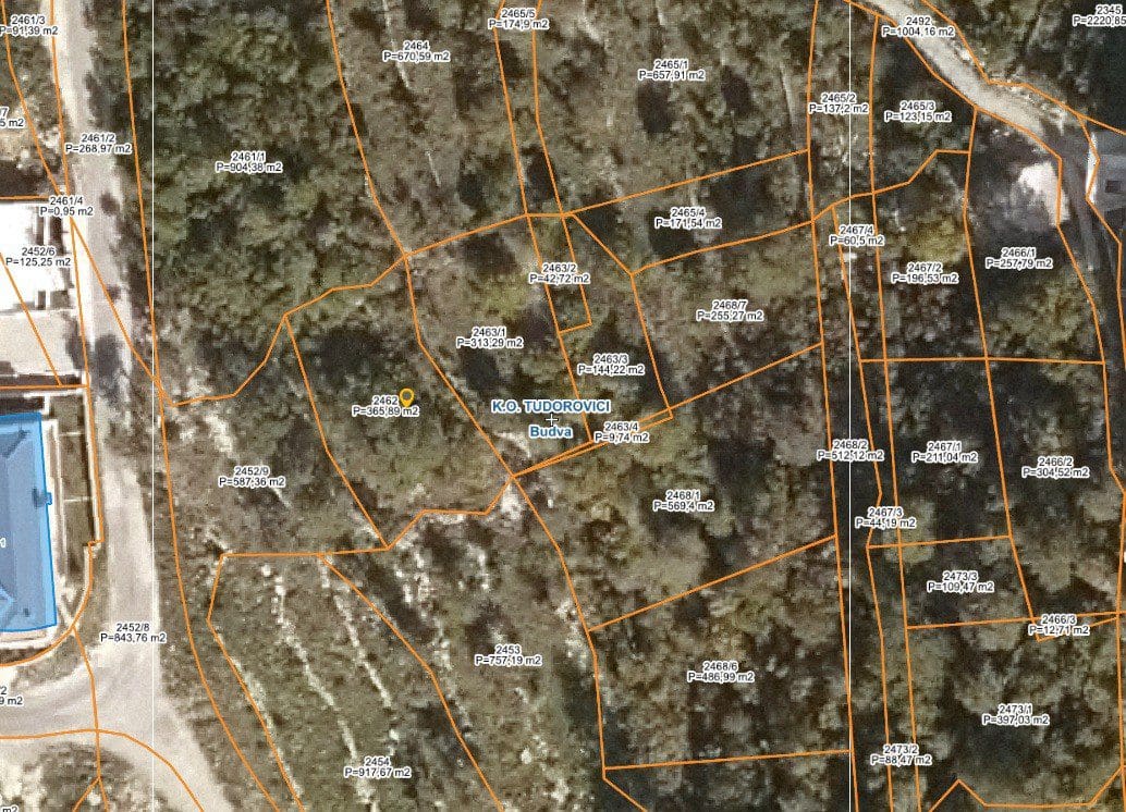 Sea View Land in Tudorovići Budva – 1,262 m² Prime Plot — Budva