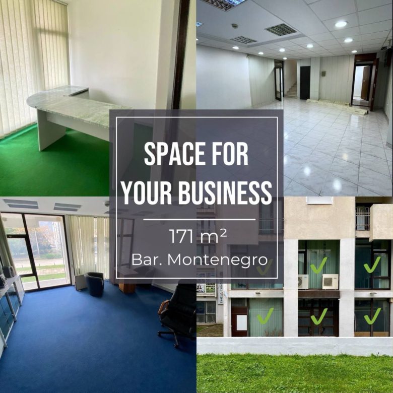 Commercial Space for Sale in Bar – 171 m² Prime Location