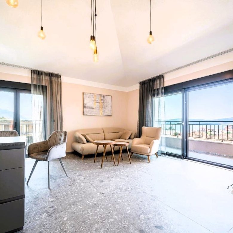 Apartment for Sale in Tivat — Top Floor, Sea View & 3 Private Parking Spaces — Montenegro