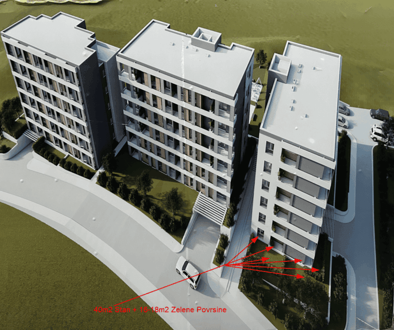New 1-Bedroom Apartment for Sale in Šušanj Bar  | 40m² + 18m² Private Outdoor Area — Montenegro
