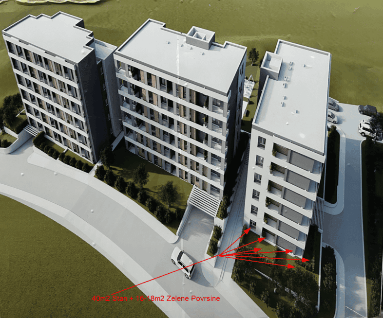 New 1-Bedroom Apartment for Sale in Šušanj Bar  | 40m² + 18m² Private Outdoor Area — Montenegro