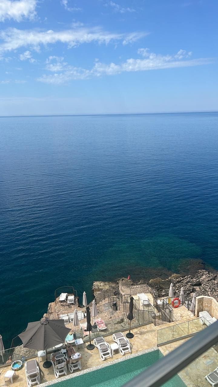 Furnished 2-Bedroom Waterfront Residence — Pool, Private Beach & Parking, 5 km from Bar — Montenegro